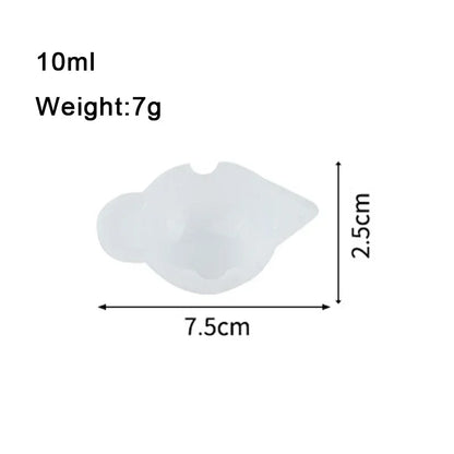 Silicone Measuring Cup - Food Grade, Non-stick, Clear Scale