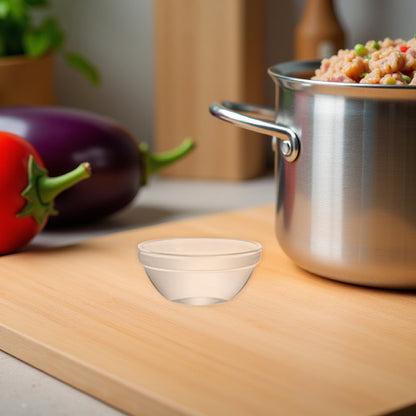 Clear Glass Bowls Set - Microwave & Fridge Safe