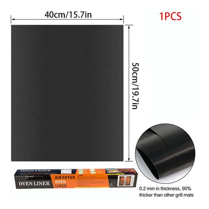 Grill Mat & Oven Liner: Reusable, High Temp Resistant