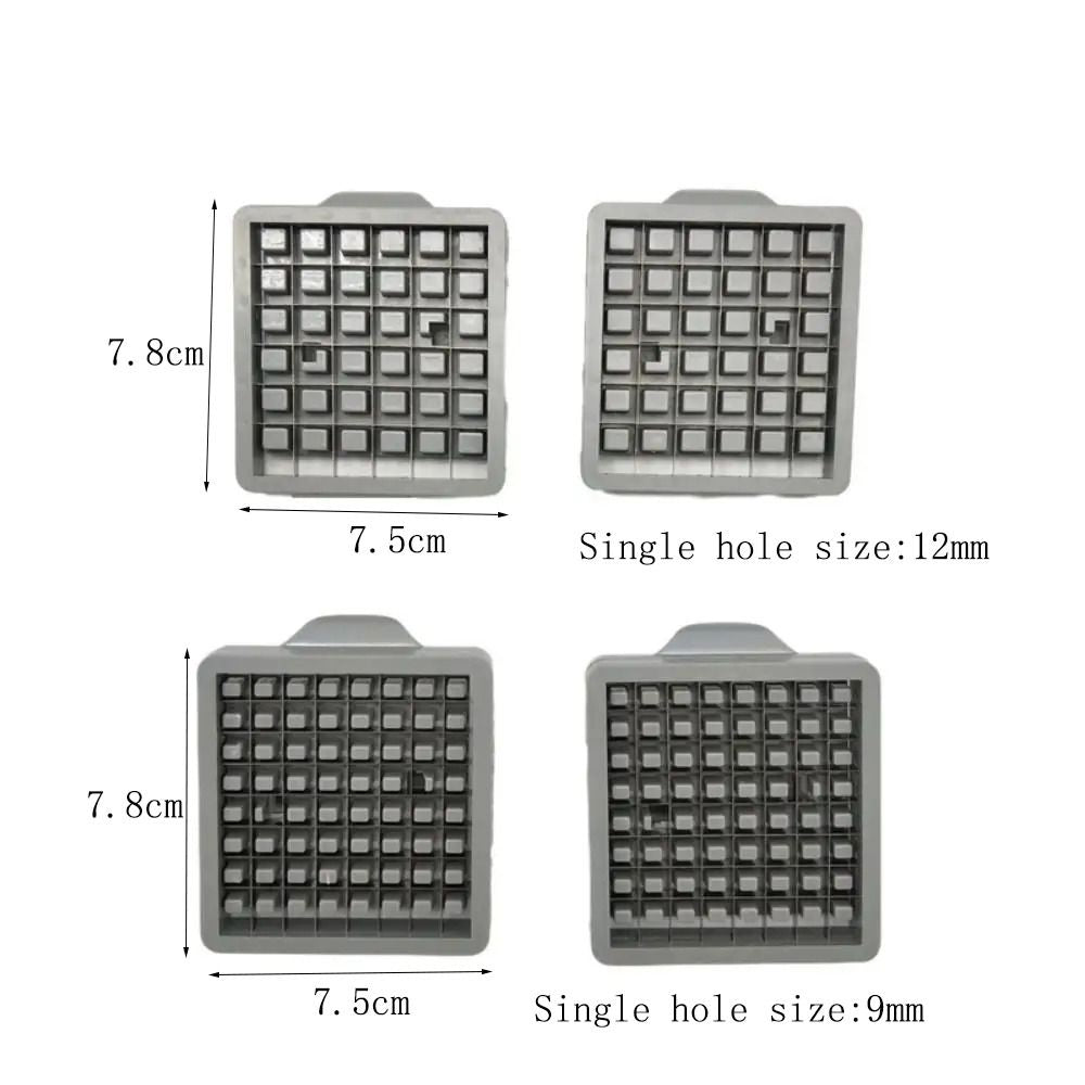 Potato Cutter: Stainless Steel 36/64 Hole French Fry Slicer