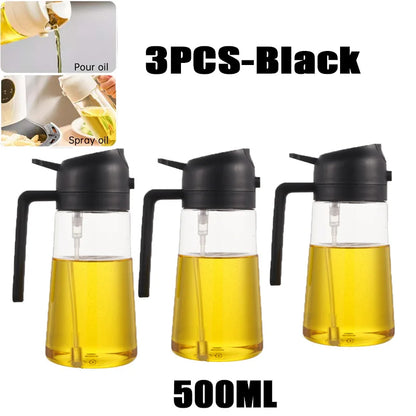 Oil Spray Bottle 200/300/500ml BBQ Cooking Olive Oil Sprayer