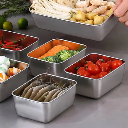 Food Storage Box Set with Lids - 1/3/5pcs