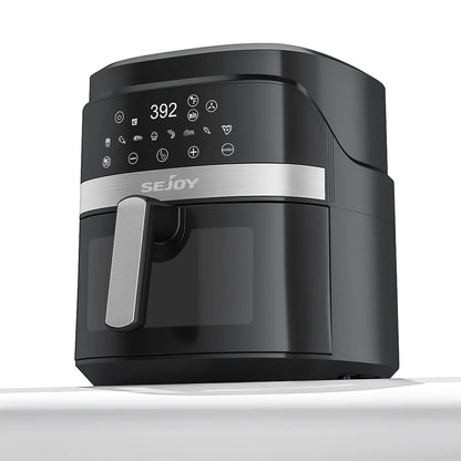 8-in-1 Air Fryer 6 Qt, Premium Ceramic Coating,Precise Heating for Even Results, Air Fry, Roast, Bake, Broil,Frozen, Proof,120V