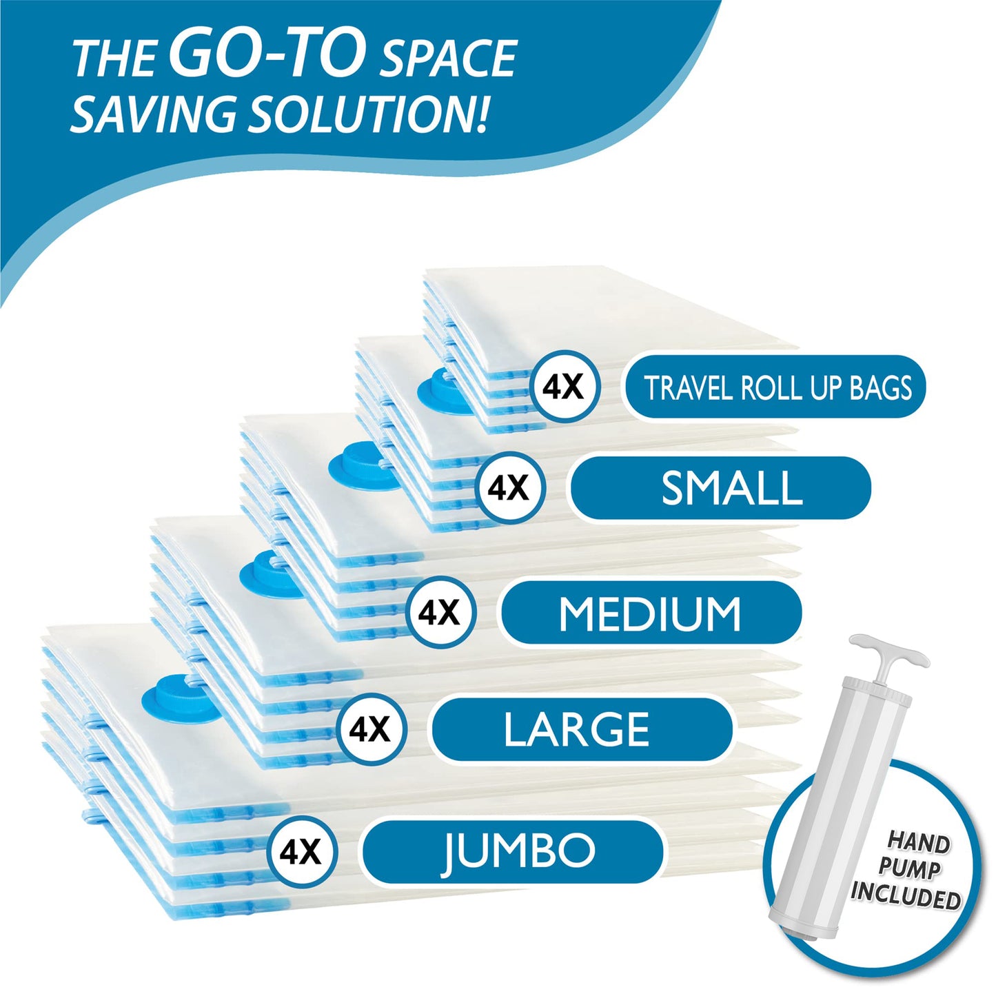 Vacuum Zip Bags 20 Pack - Space Saver for Comforters