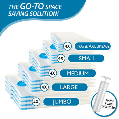 Vacuum Zip Bags 20 Pack - Space Saver for Comforters