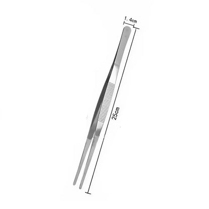 Stainless Steel Kitchen Tongs - Non-Slip, Long Handle