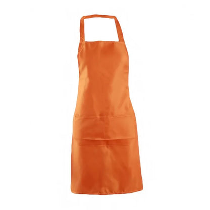 Cooking Apron: Adjustable Unisex Chef Apron with Pockets - Solid Color