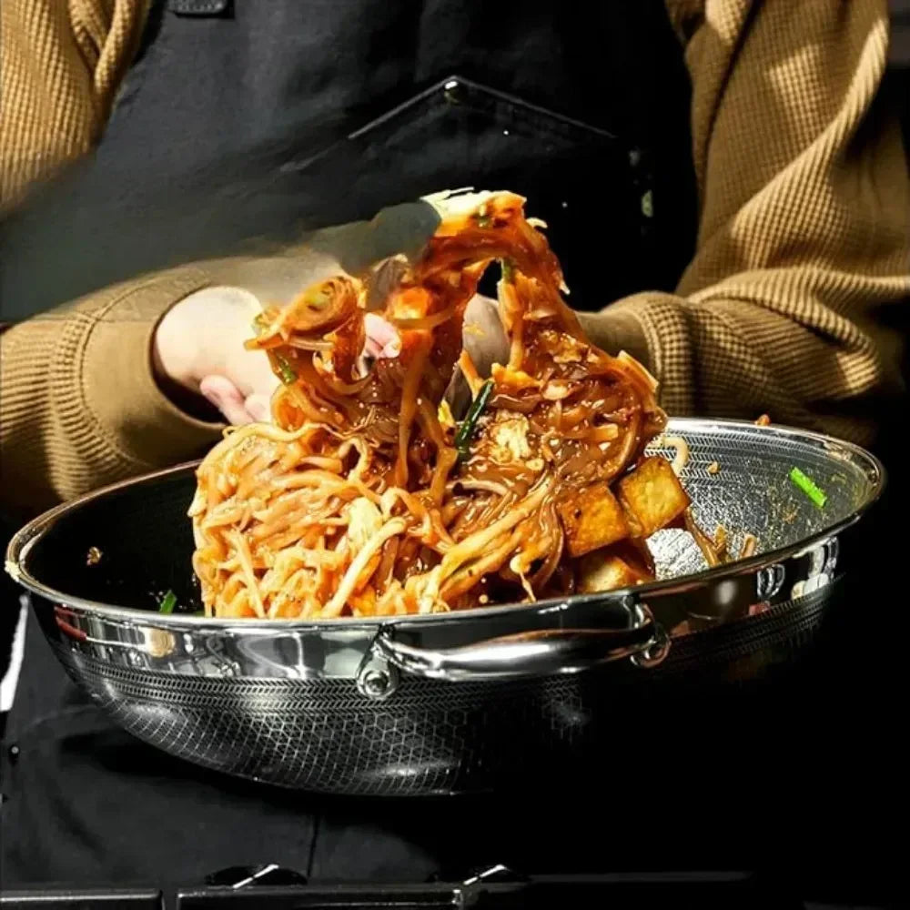 Nonstick Wok Saute Pan - Induction & Dishwasher Safe