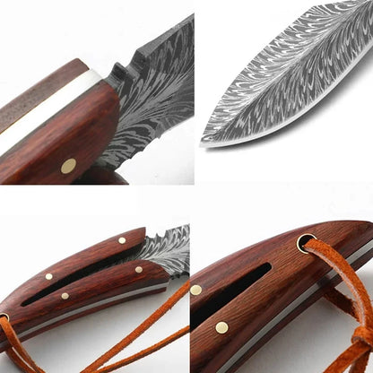 Butcher Knife Boning BBQ Slicer - Wooden Handle