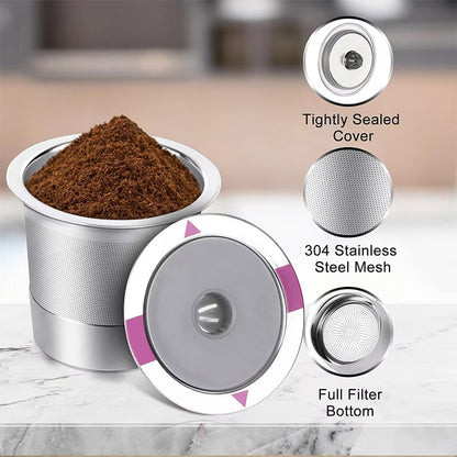 Coffee Pods: Reusable K Cup Pods - Stainless Steel Filters for Keurig