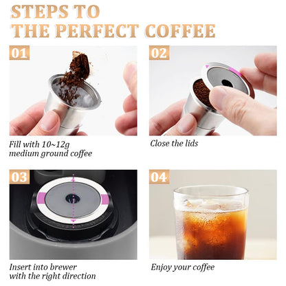 Coffee Pods: Reusable K Cup Pods - Stainless Steel Filters for Keurig