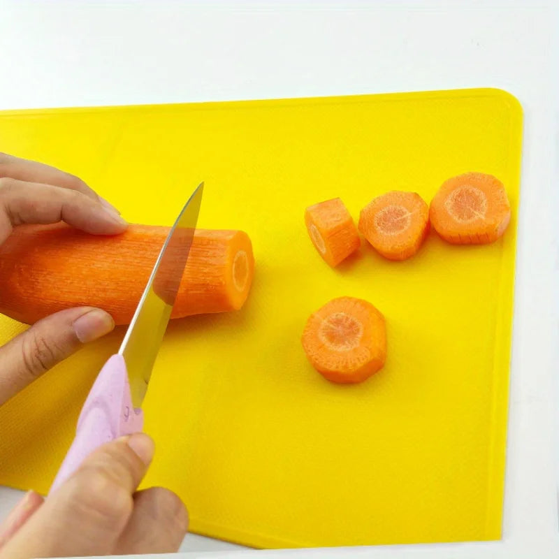 1pc, Colorful Plastic Cutting Board For Fruits And Vegetables