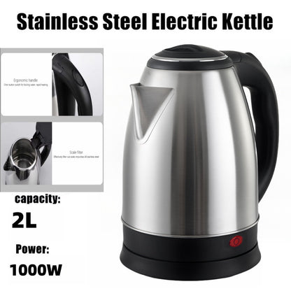 Electric Kettle 2L Stainless Steel Hot Water Boiler 220V