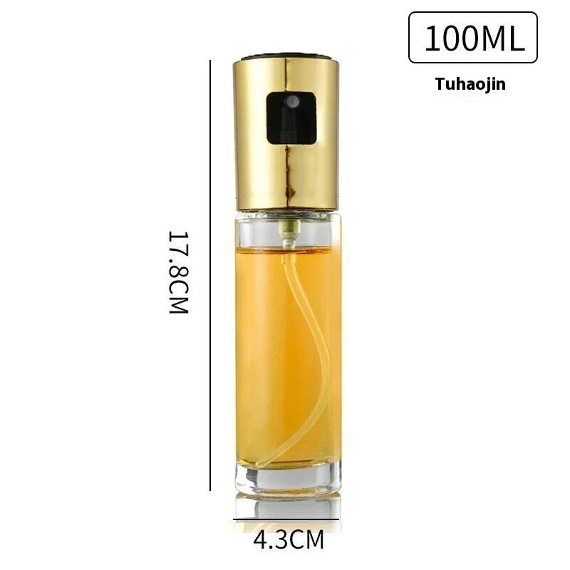 Oil Spray Bottle - 100ml Glass Fine Mist for Cooking & BBQ