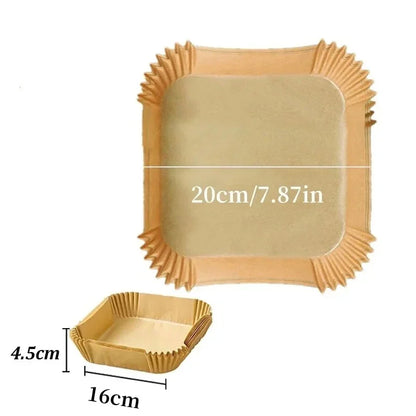 Parchment Paper: Air Fryer Paper Liners - 50/30pcs Non-stick Kitchen Accessories