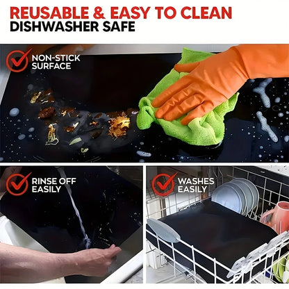 Grill Mat & Oven Liner: Reusable, High Temp Resistant