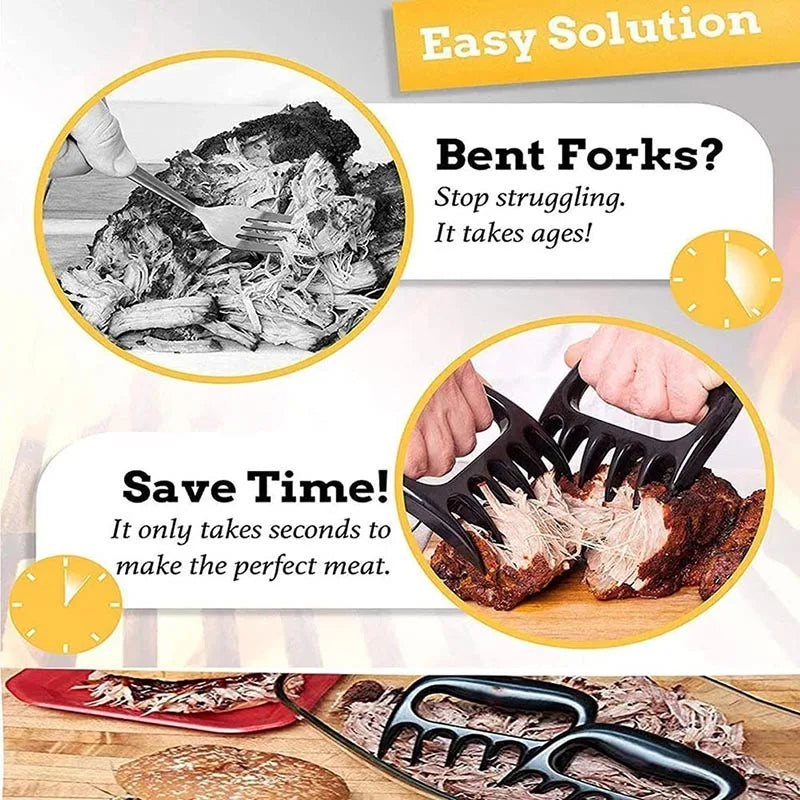 BBQ Meat Shredder Claws - Strong Pulled Pork Forks
