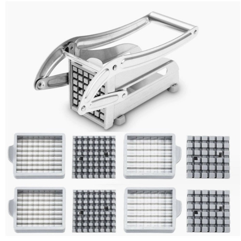 Potato Cutter: Stainless Steel 36/64 Hole French Fry Slicer