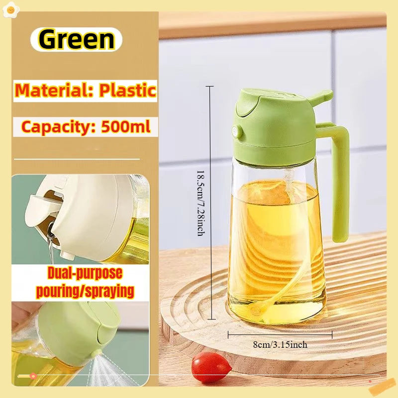 Oil Spray Bottle 200/300/500ml BBQ Cooking Olive Oil Sprayer