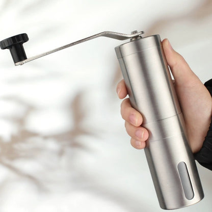 Manual Coffee Grinder: Stainless Steel Burr, Hand Crank