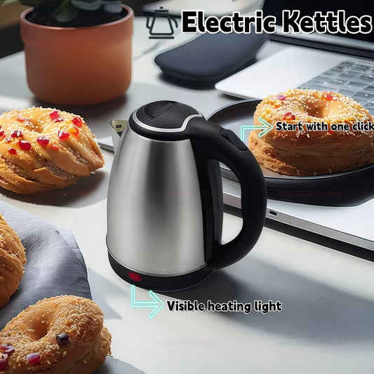 Electric Kettle 2.0L Fast Boil - Stainless Steel 