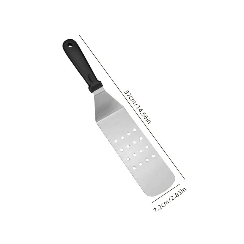 Spatula: Stainless Steel BBQ Spatula - Versatile Cooking Scraper