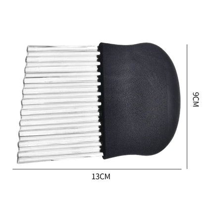 Corrugated knife stainless steel wolf teeth cut potatoes wavy knife kitchen household vegetable cutting artifact fancy slicer