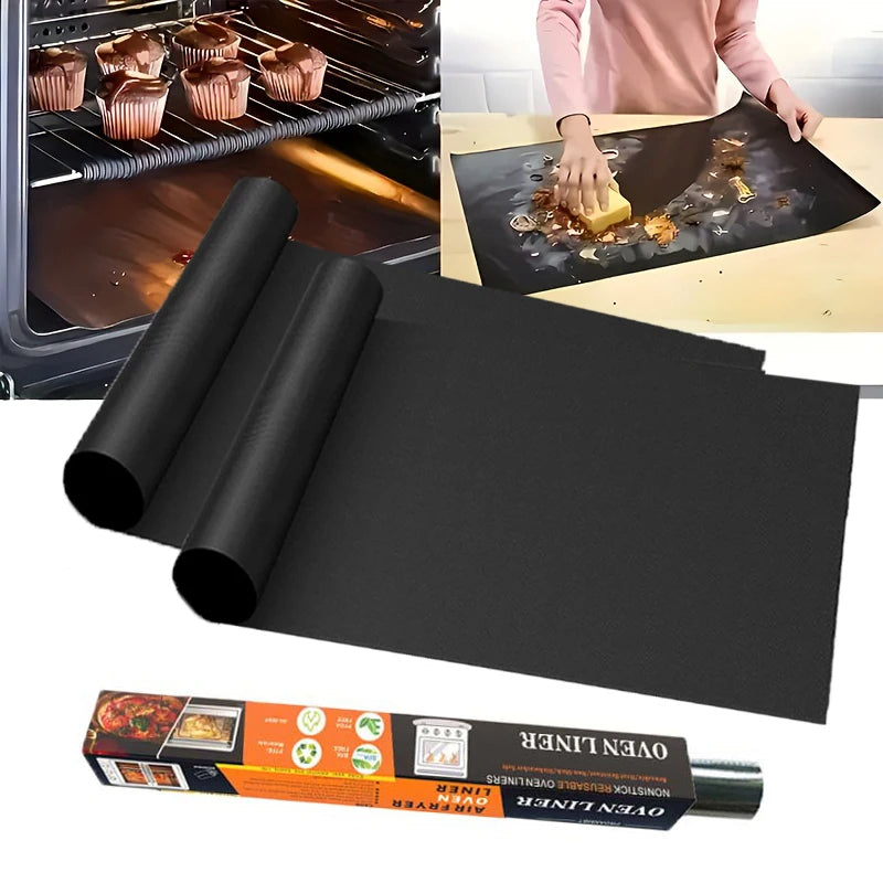 Grill Mat & Oven Liner: Reusable, High Temp Resistant