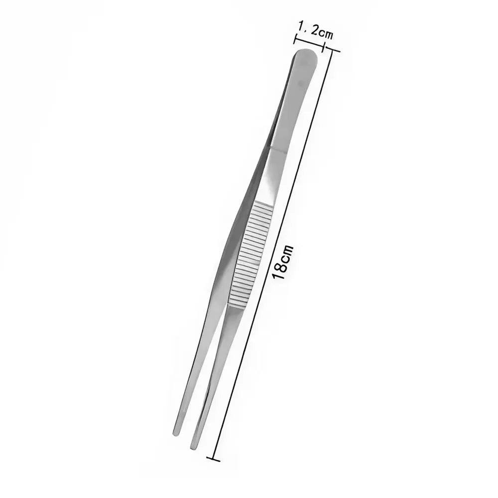 Stainless Steel Kitchen Tongs - Non-Slip, Long Handle