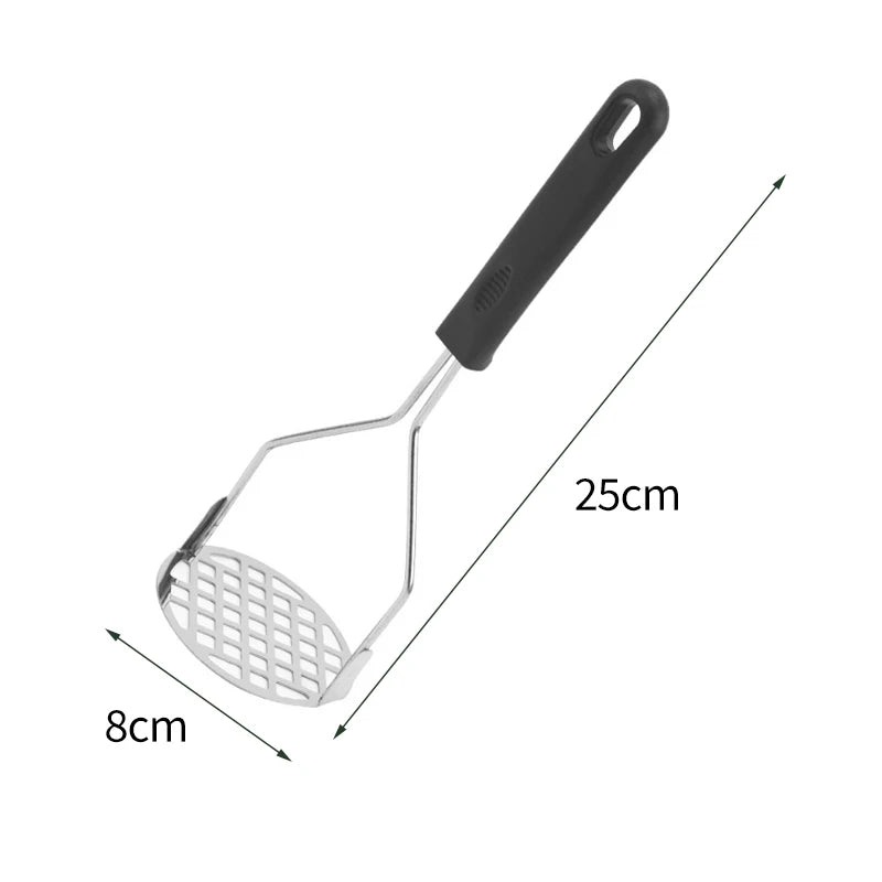 Stainless Steel Potato Masher & Ricer - Manual Kitchen Tool