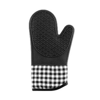 Oven Mitts: Silicone Heat-Resistant Kitchen Glove, Anti-Slip, Thickened