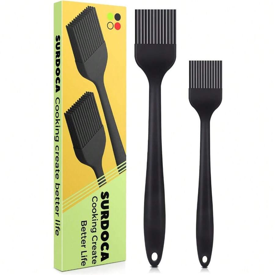 Silicone Basting Brush Set - Heat Resistant, 10" & 8"