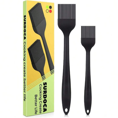 Silicone Basting Brush Set - Heat Resistant, 10" & 8"