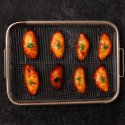 Air Fryer Basket Stainless Steel Non-Stick Oven Tray