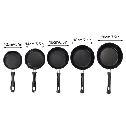Frying Pan - 12-20cm Mini Non-Stick Stainless Steel Cookware