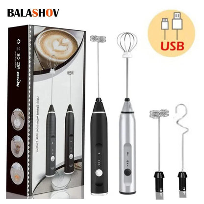 Milk Frother USB Handheld Coffee Mixer
