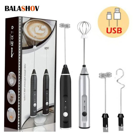 Milk Frother USB Handheld Coffee Mixer