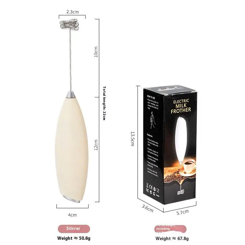 Electric Whisk Milk Frother: Wireless Handheld Coffee Whisk