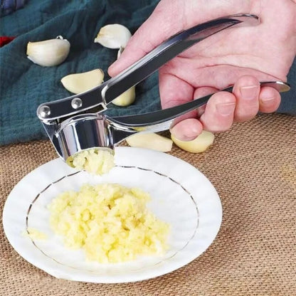 Garlic Press Anti-Skid Zinc Alloy Stainless Steel