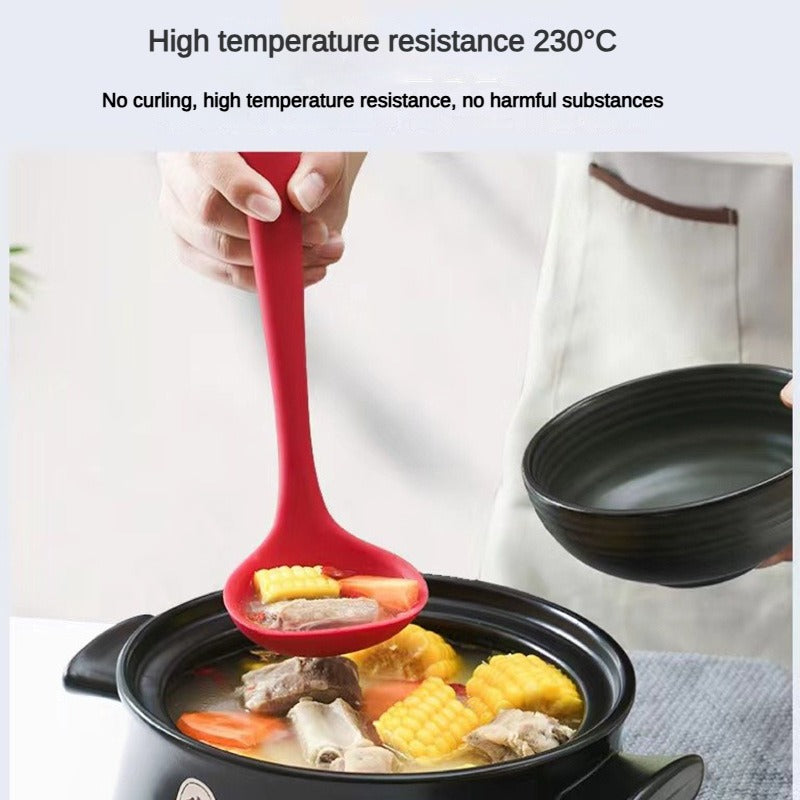 Silicone Soup Spoon - Food Grade, Non-Stick, Heat Resistant