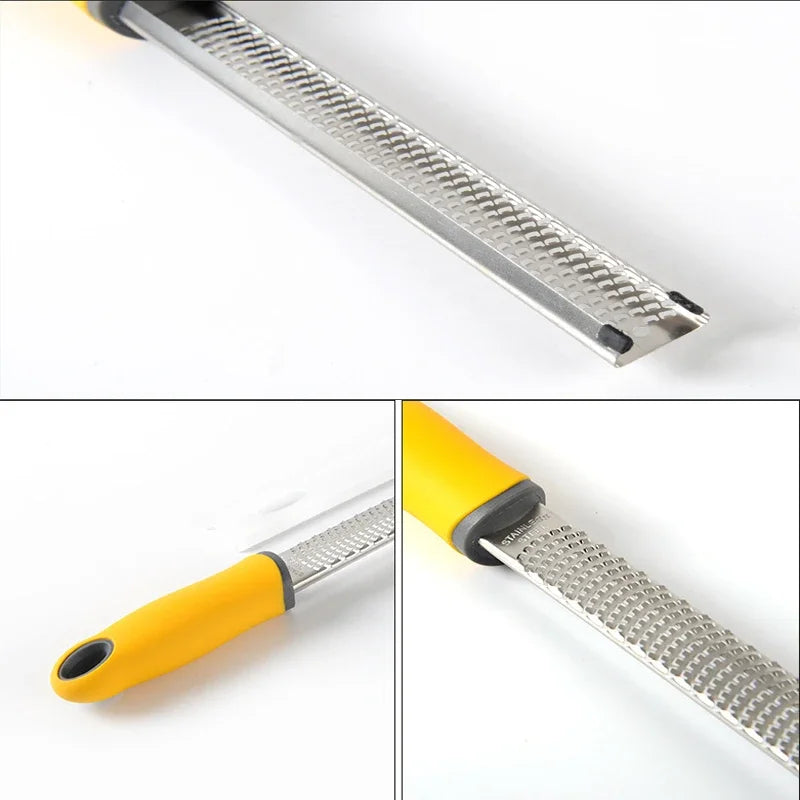 Stainless Steel Cheese Grater & Lemon Zester with Protect Cover Chocolate Fruit Grater Slicer Four Colors Optional Kitchen Tool