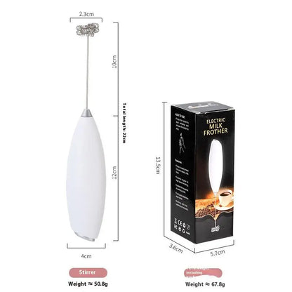Electric Whisk Milk Frother: Wireless Handheld Coffee Whisk