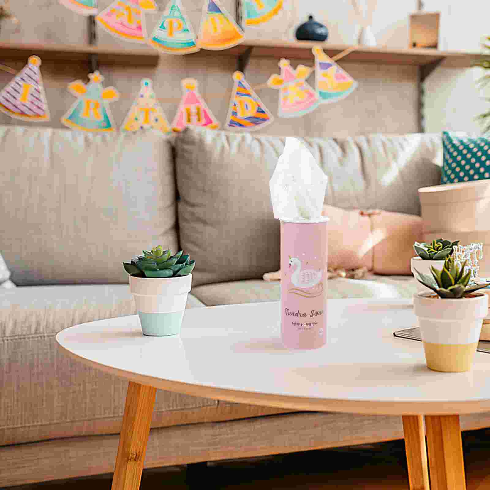 Tissue: Cylinder Car Tissues - 3Pcs Portable & Decorative