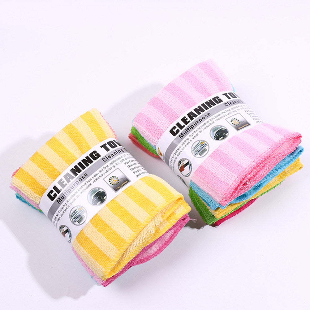 Super Absorbent Microfiber Towel - 5Pcs Odor Free, Non-Shrink