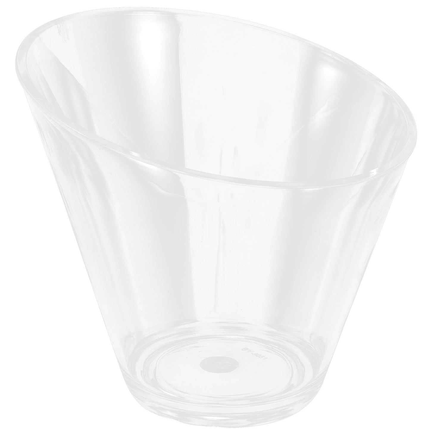 Acrylic Slant Serving Bowl: 19Cm Clear Salad Dessert Serving