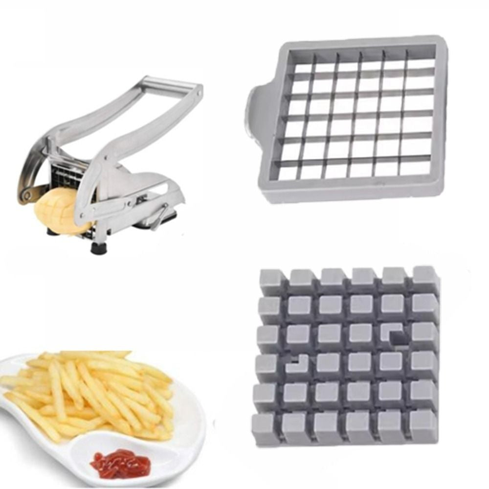 Potato Cutter: Stainless Steel 36/64 Hole French Fry Slicer