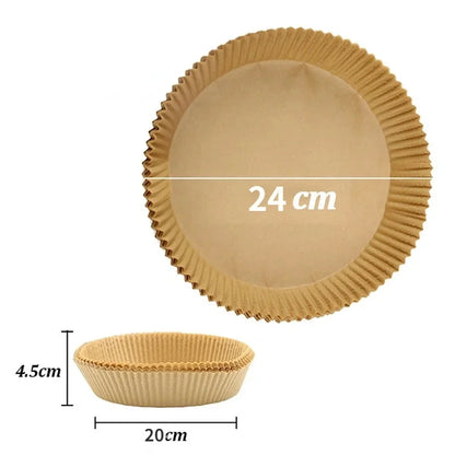 Parchment Paper: Air Fryer Paper Liners - 50/30pcs Non-stick Kitchen Accessories