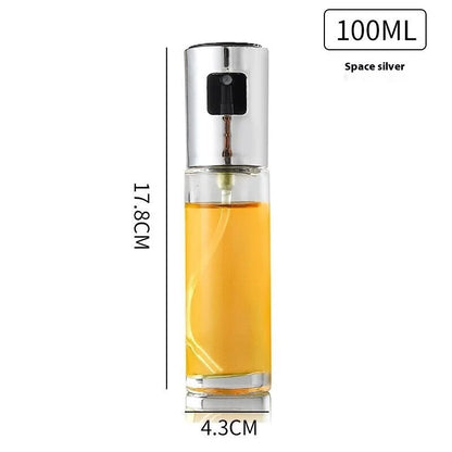 Oil Spray Bottle - 100ml Glass Fine Mist for Cooking & BBQ