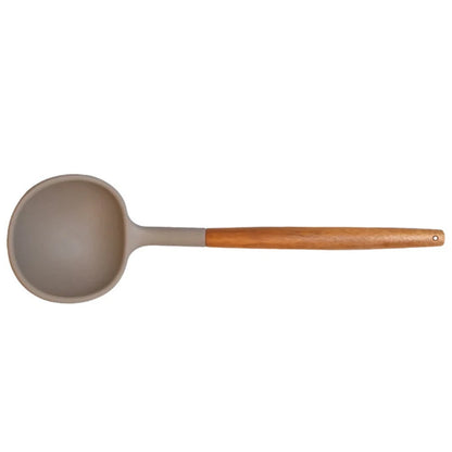 Kitchenware Silicone Set: Acacia Handle Spatula & Spoon
