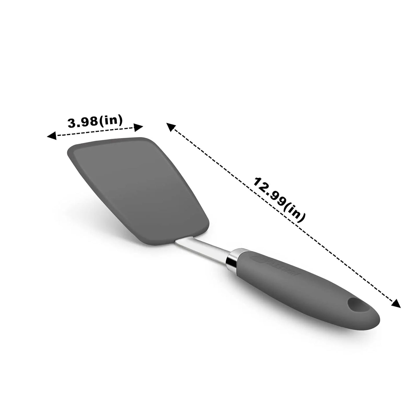 13in Flexible Silicone Spatula Heat Resistant Turner Non-Stick Cooking Shovel Good Grip Steak Turner For Flipping Frying Pancake
